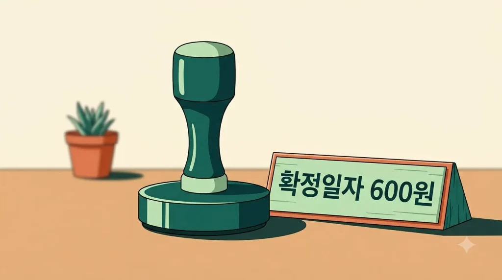 확정일자 받는 법 – 온라인·주민센터·수수료 600원