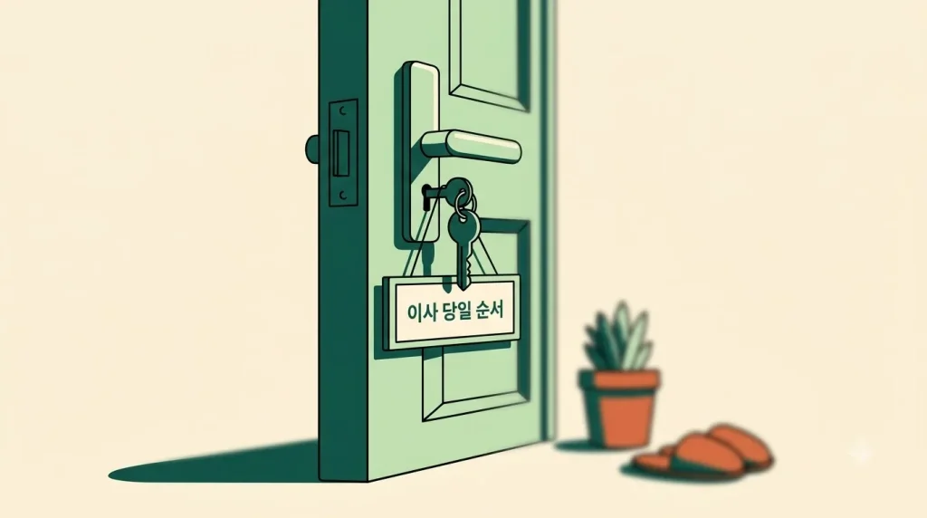 이사 당일 잔금·열쇠·검침 순서 – 8단계로 진행