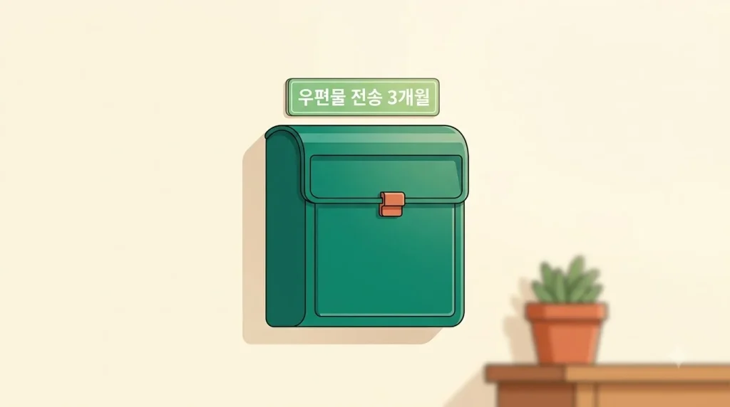 우편물 주거이전 서비스 신청 – 우체국 전송 3개월