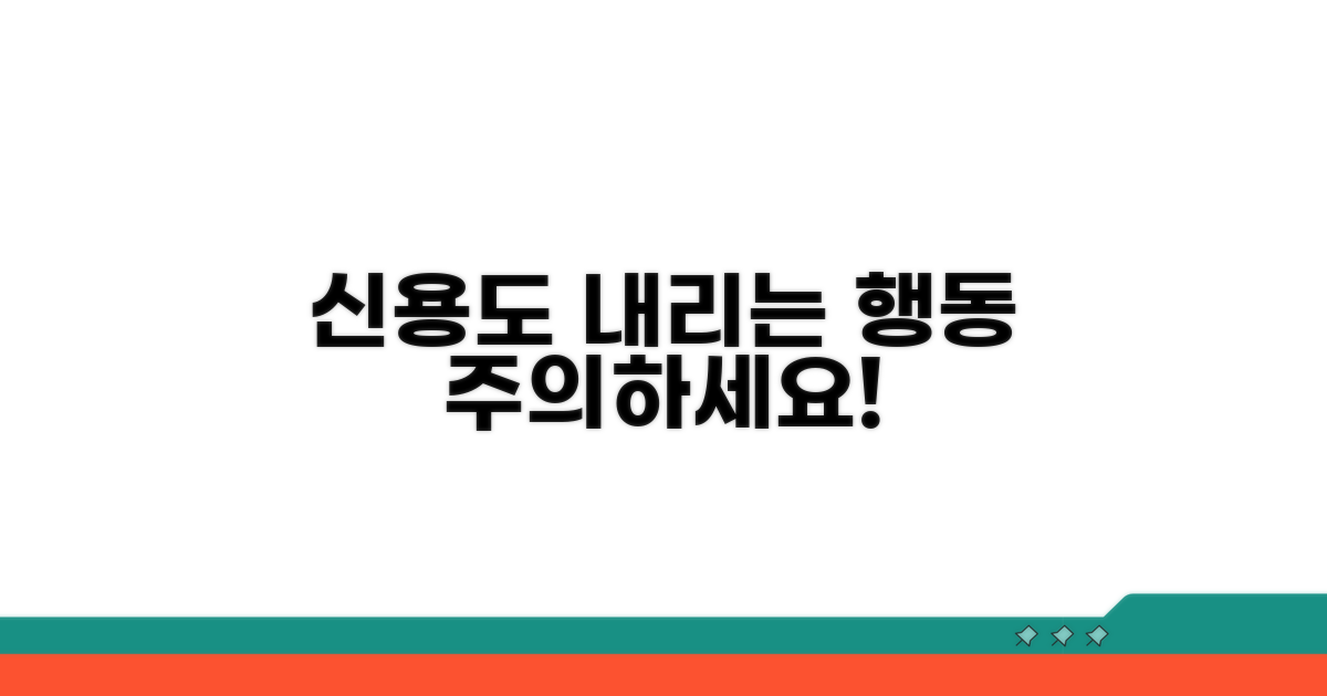 신용도 영향, 주의할 점은?