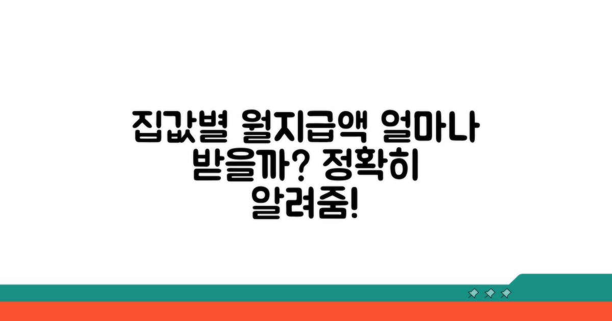 집값별 월지급액, 얼마 받을까?