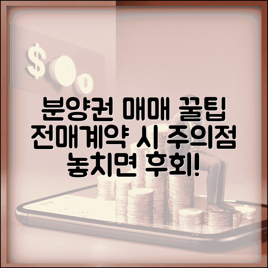 분양권 매매 거래법 | 분양권 전매와 계약 시 주의사항