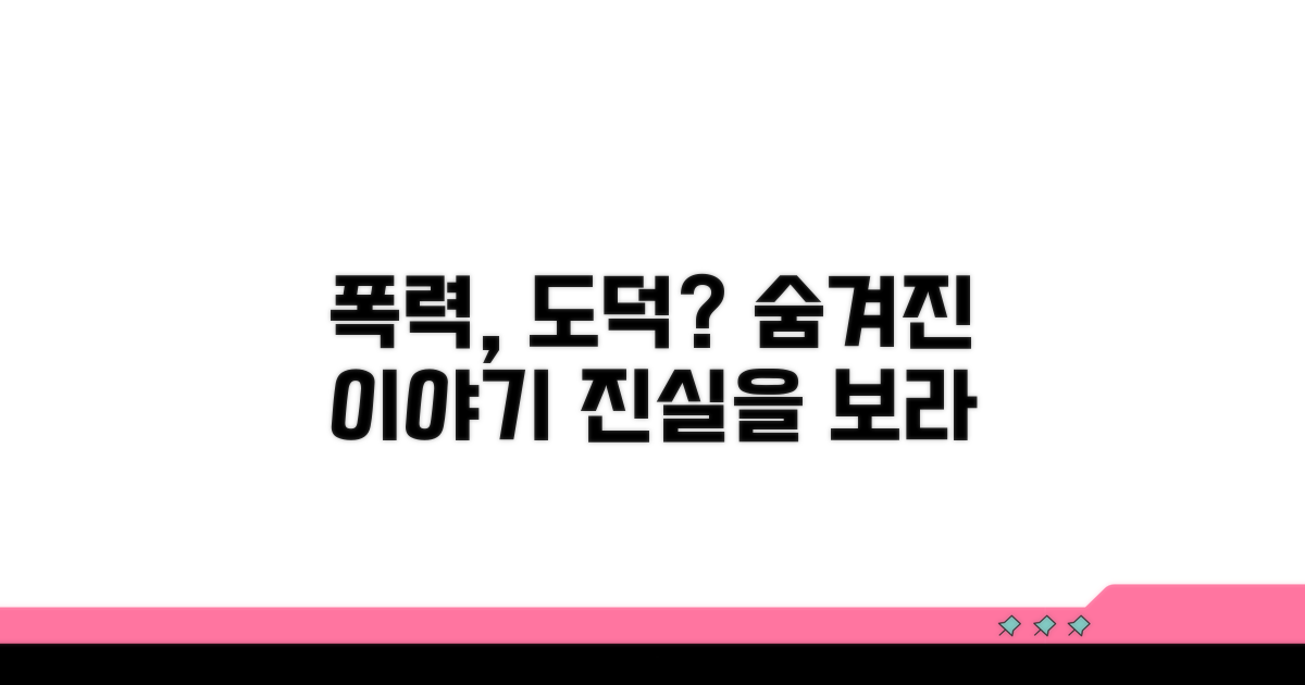 폭력과 도덕, 숨겨진 주제 의식