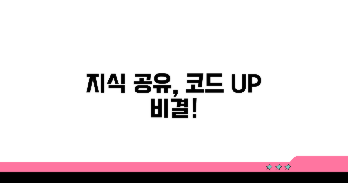 지식 공유와 코드 향상 비결