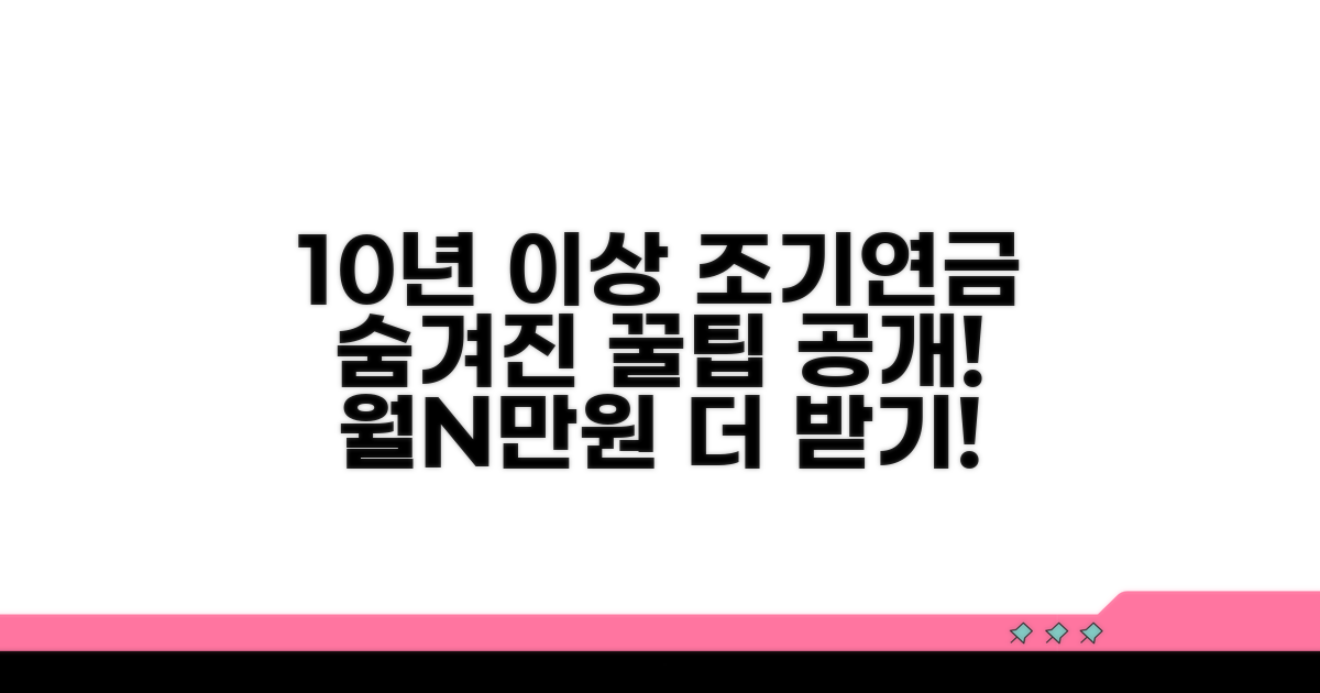 10년 이상 가입하면 가능한 조기연금 혜택