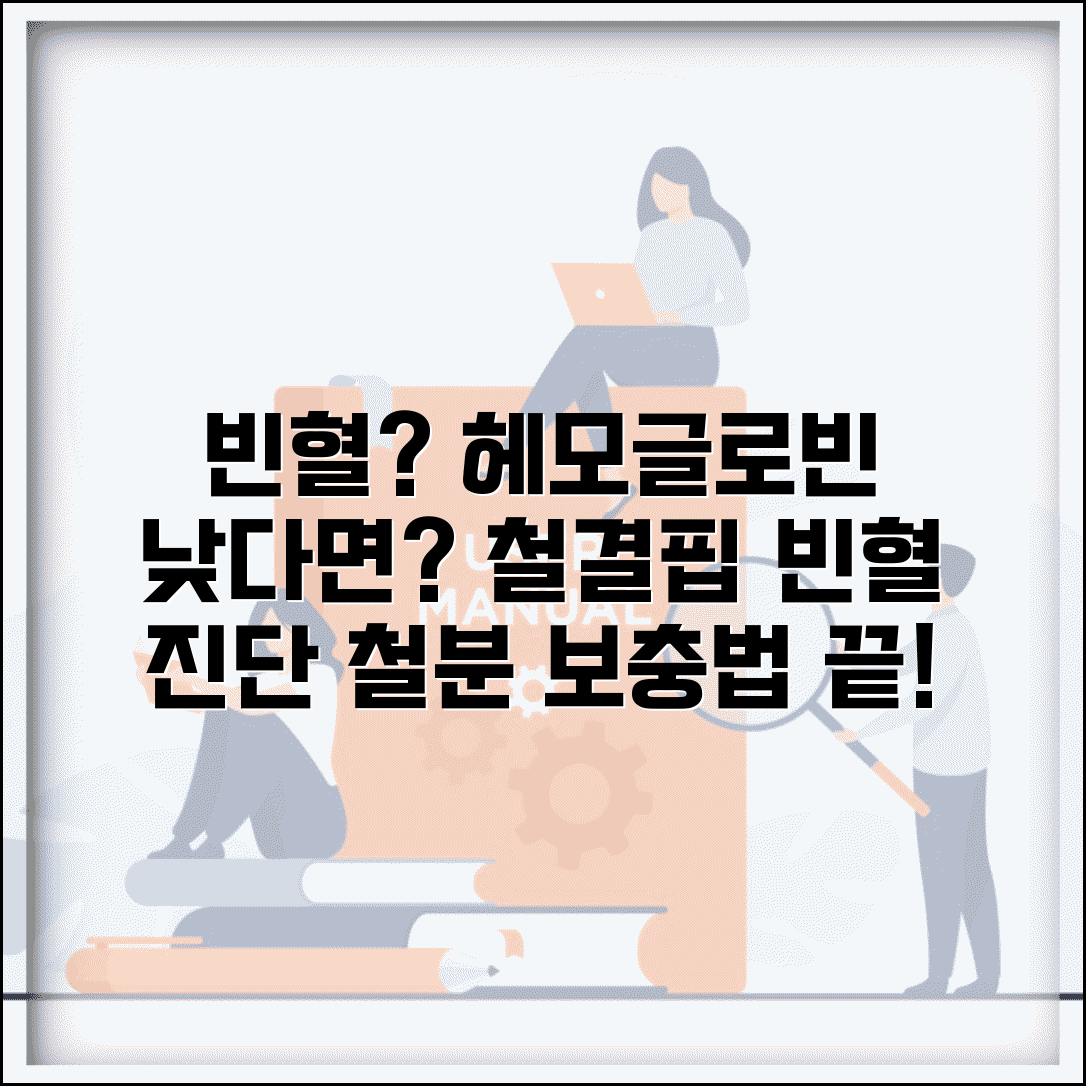건강검진 빈혈 수치 헤모글로빈 | 철결핍성 빈혈 진단과 철분 보충 치료법