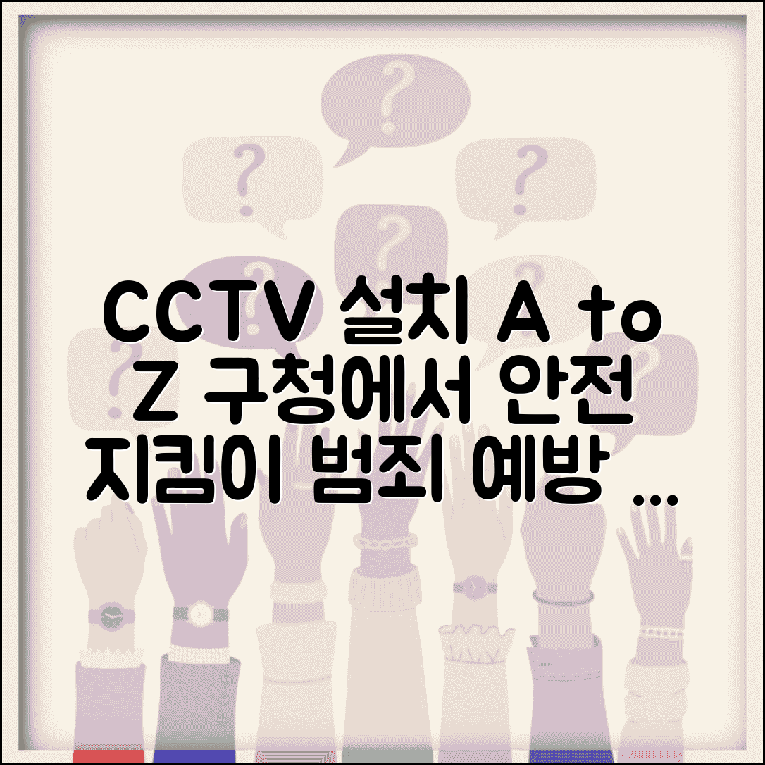 CCTV 설치 요청 절차 | 범죄 예방 동네 CCTV 설치 구청 안전과 민원 신청
