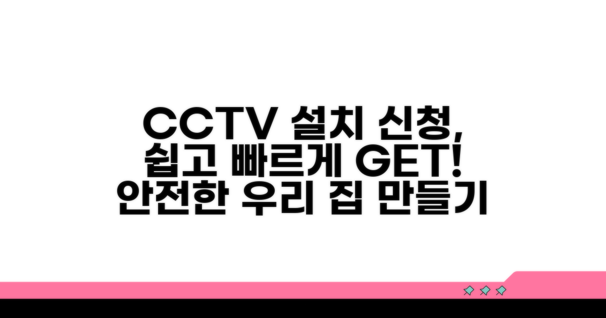 범죄 예방, CCTV 설치 신청 방법