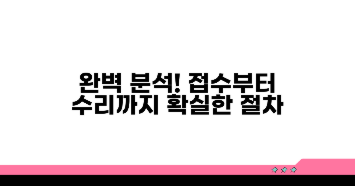 접수부터 수리까지 절차 완벽 분석
