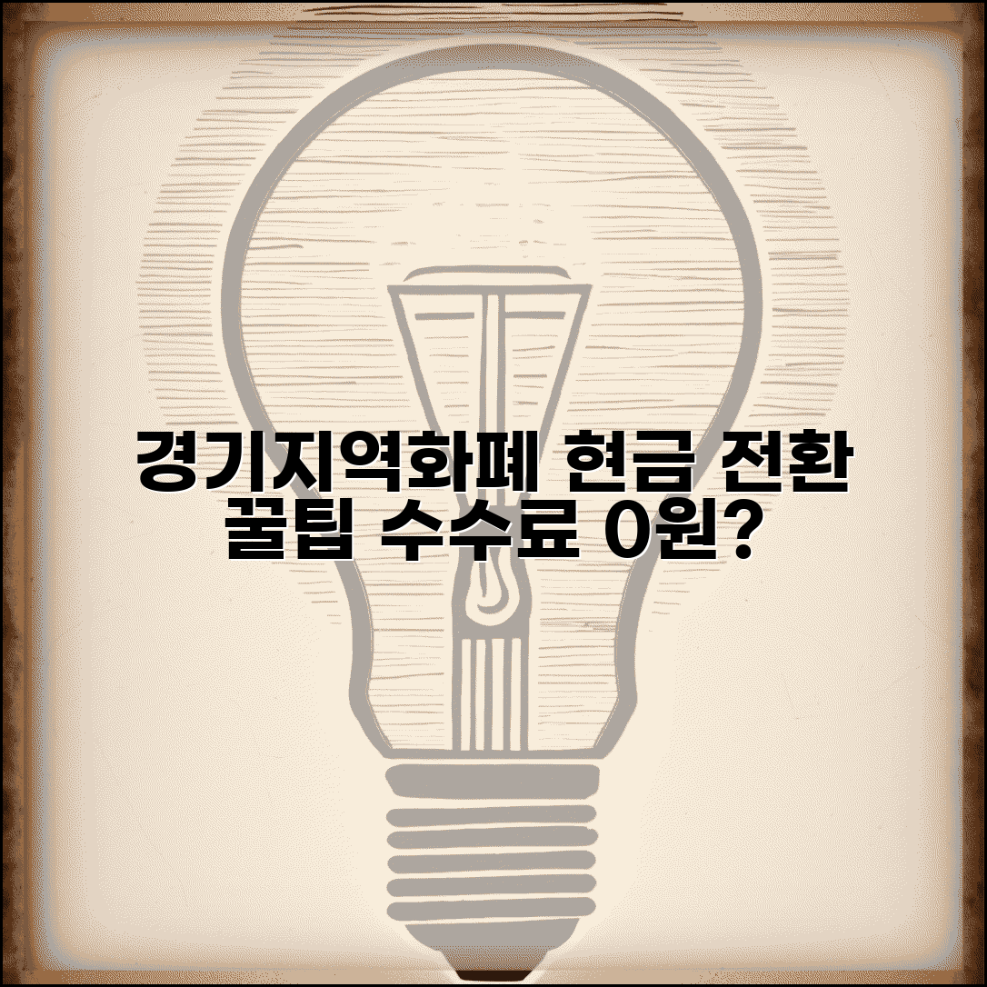 경기지역화폐 환전 방법 | 현금 전환 수수료 절차 완벽 가이드