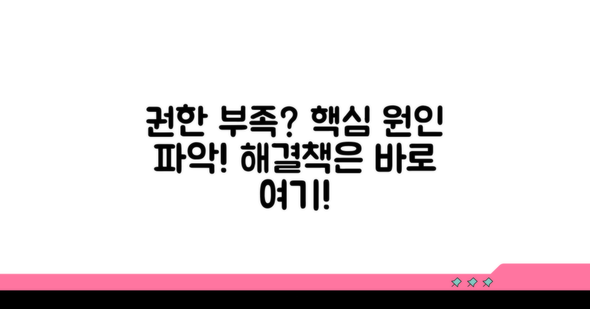 권한 부족? 원인부터 파악하기