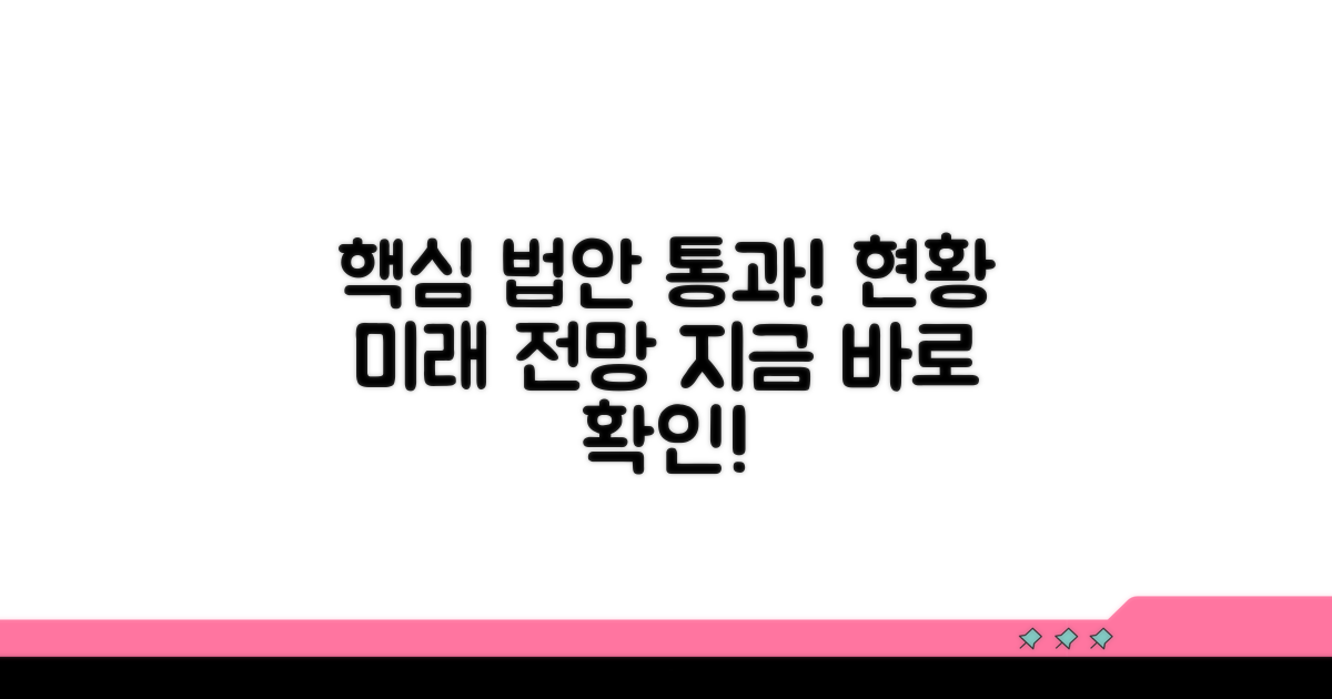 법안 통과 현황 및 전망