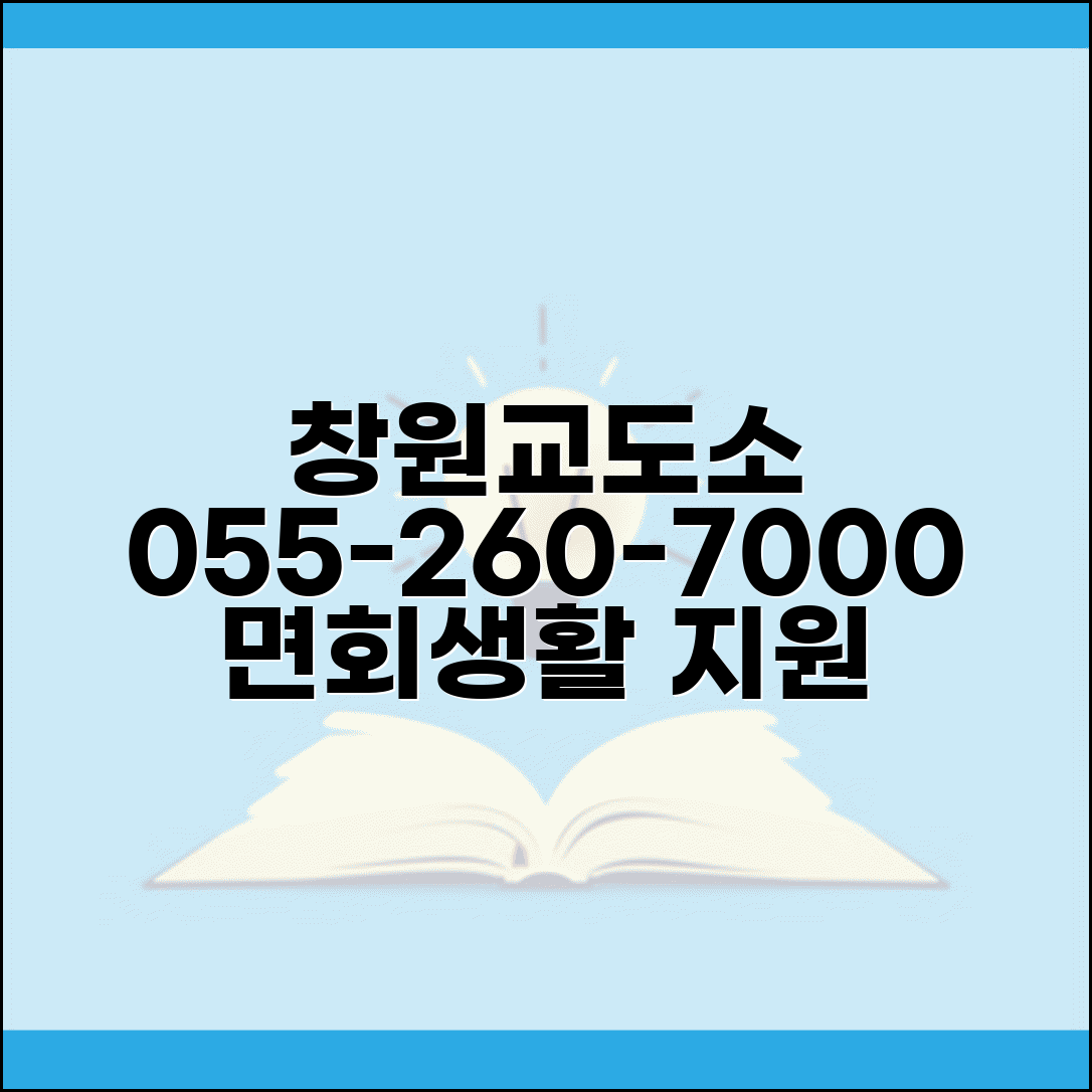 창원교도소 전화번호 055-260-7000 | 경남 창원 교정시설 면회 신청과 수용자 생활 지원 서비스