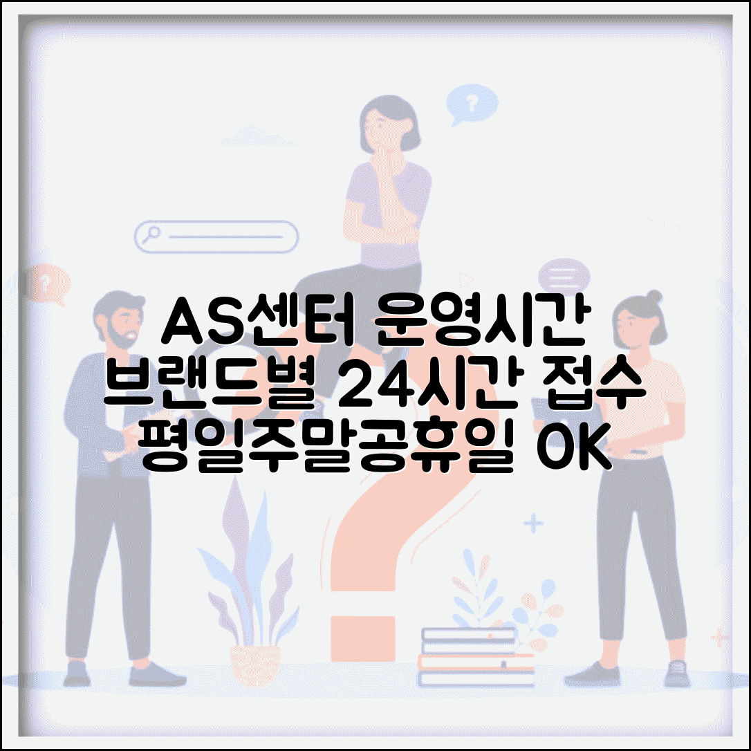 AS센터 영업시간 브랜드별 | 평일 주말 공휴일 운영시간과 24시간 접수 서비스