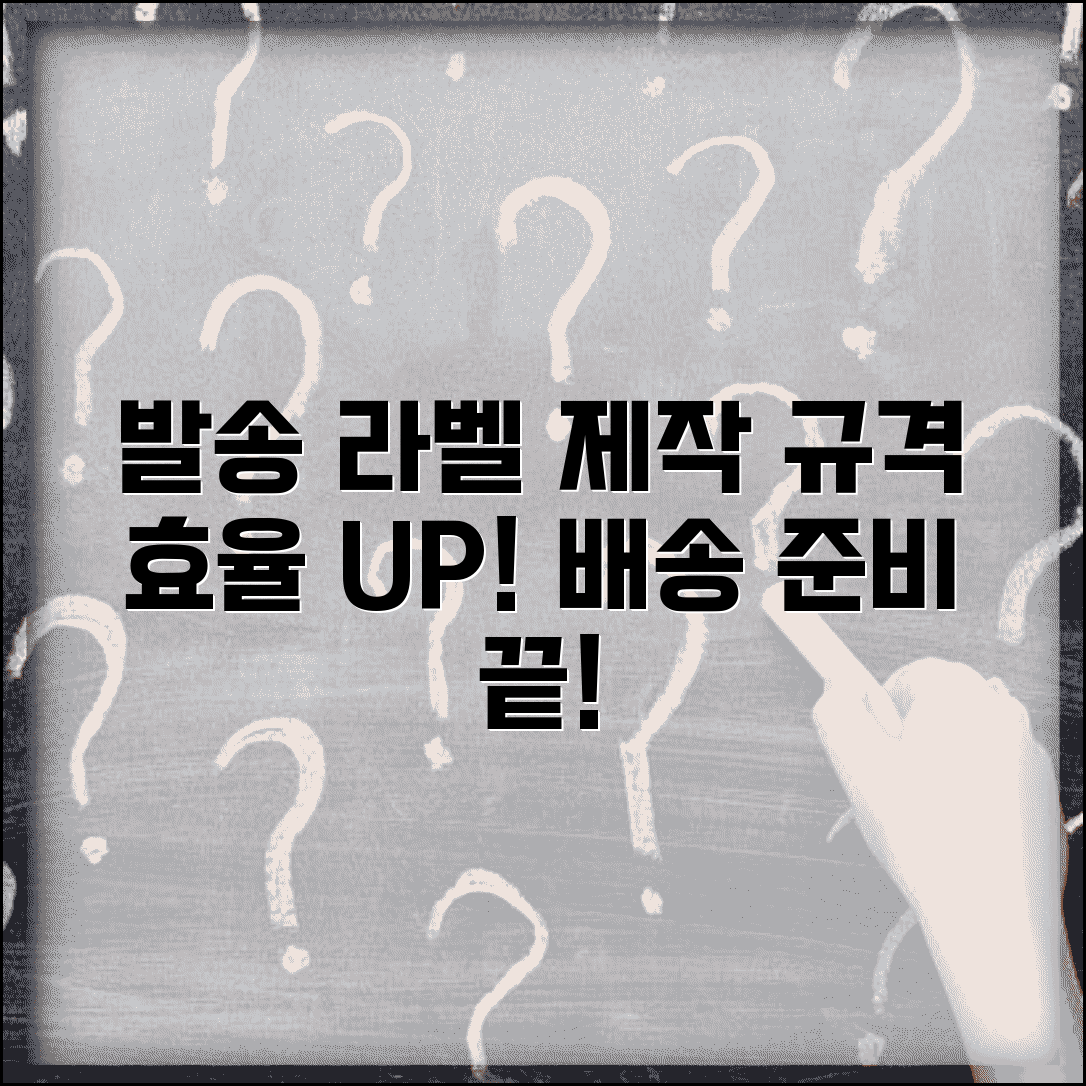 우편발송라벨 제작 가이드 배송 효율 라벨 규격