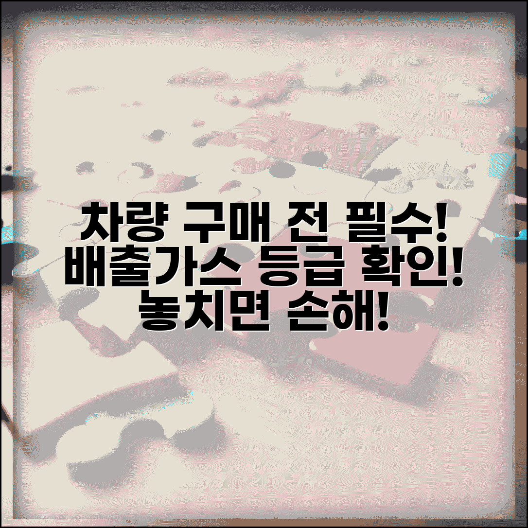 배출가스등급 확인 필수 차량 구매 전 체크 방법