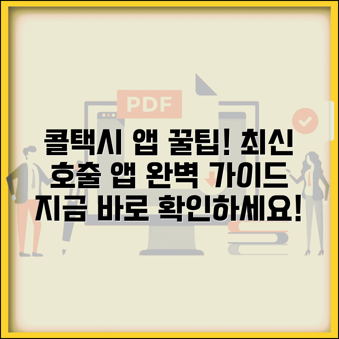 콜택시 앱 추천 호출 앱 사용법 완벽 가이드