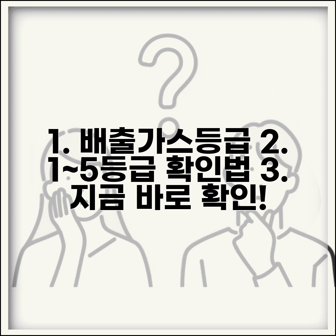 배출가스등급 기준 1~5등급 분류와 확인 방법