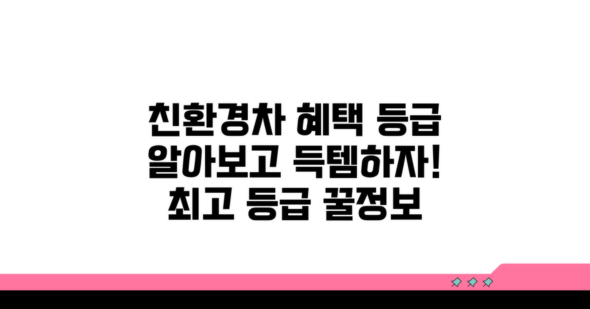 친환경차 혜택과 등급별 정보