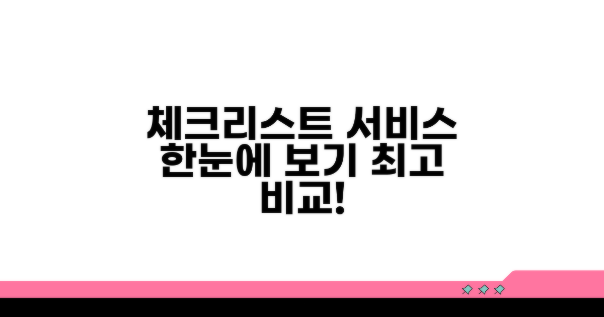 온라인 체크리스트 서비스 한눈에 보기