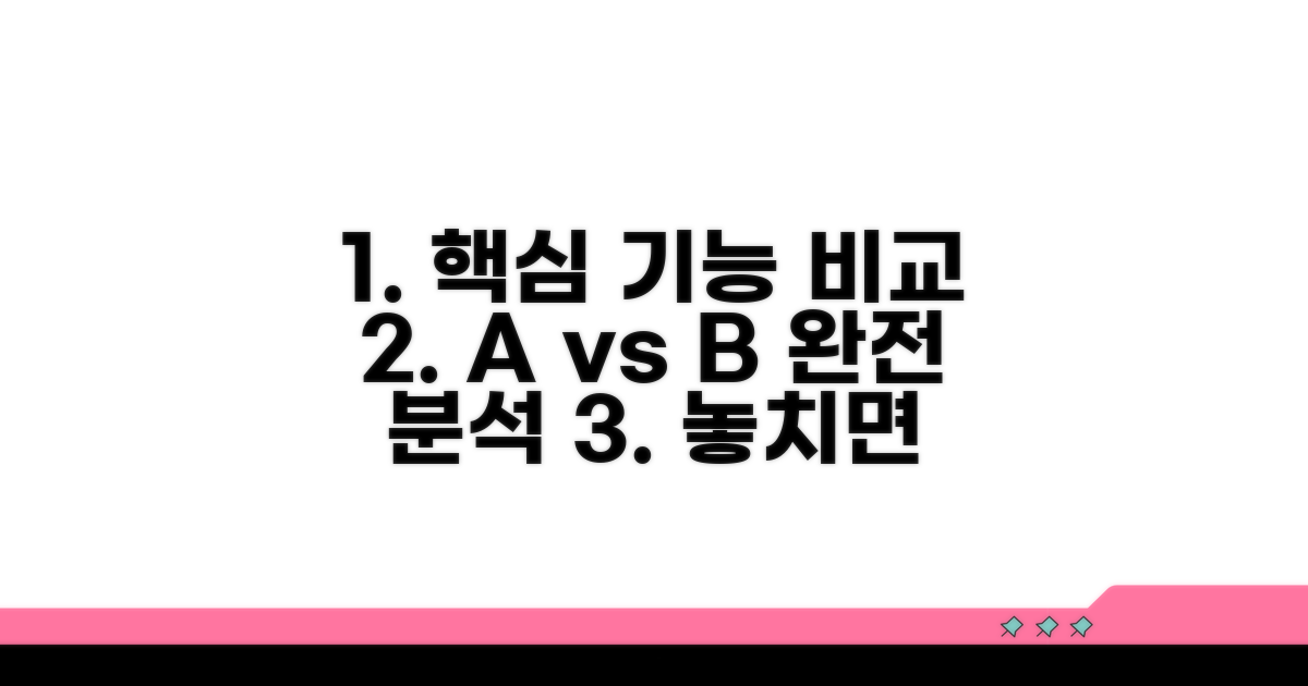 필수 기능과 특징 비교 분석