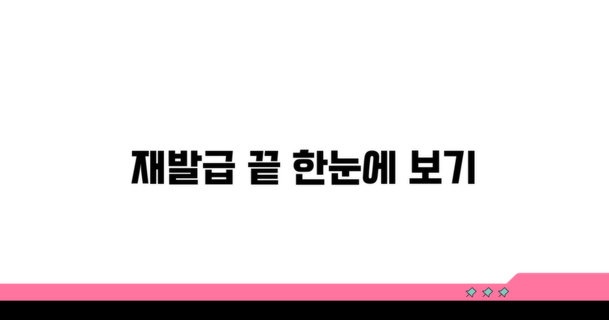 재발급 절차 한눈에 보기