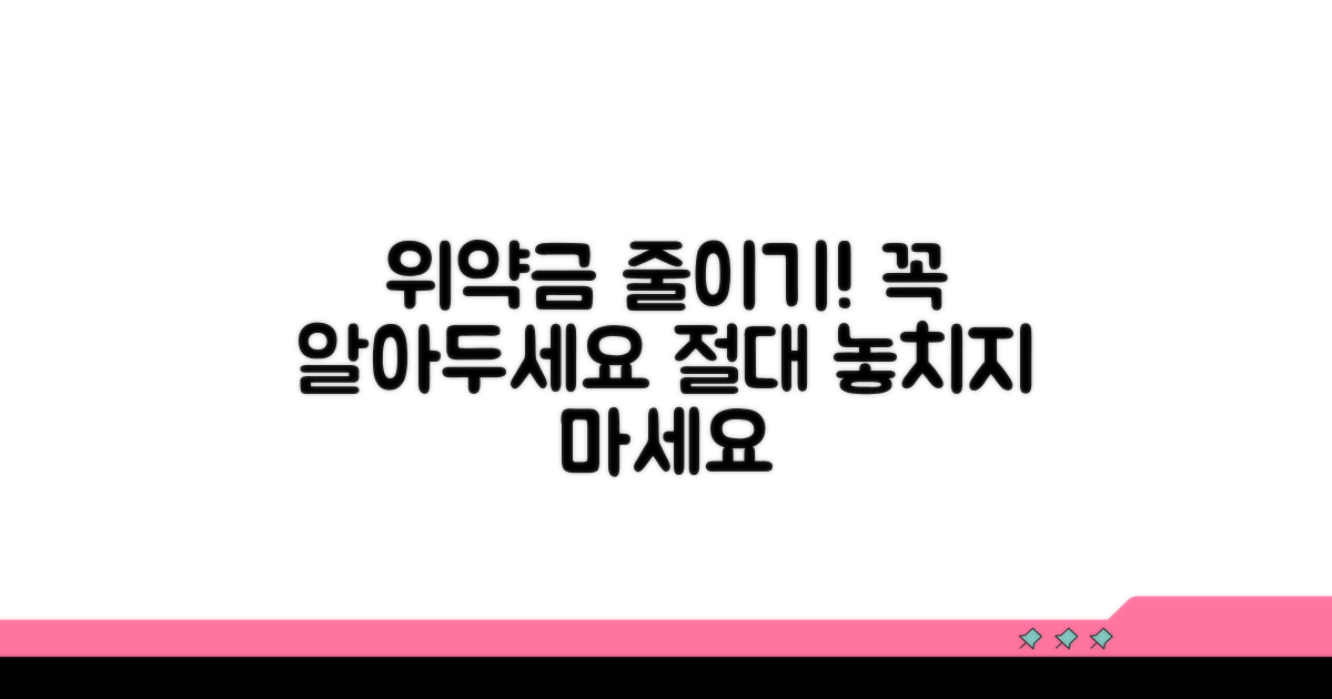 위약금 줄이는 방법과 주의사항