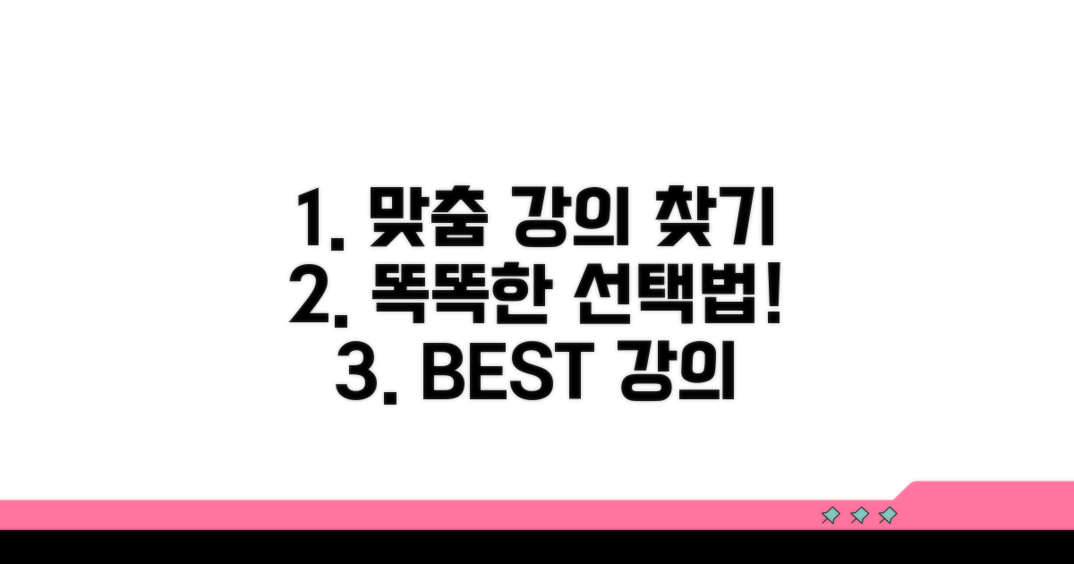 내게 맞는 강의 찾는 똑똑한 선택법