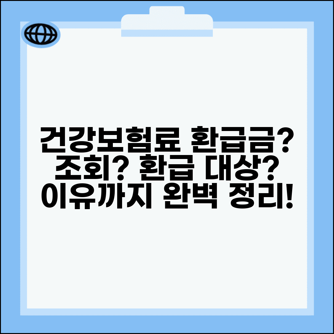 건강보험료 환급금 조회 안됨? | 확인 방법, 환급 대상, 미지급 사유 총정리