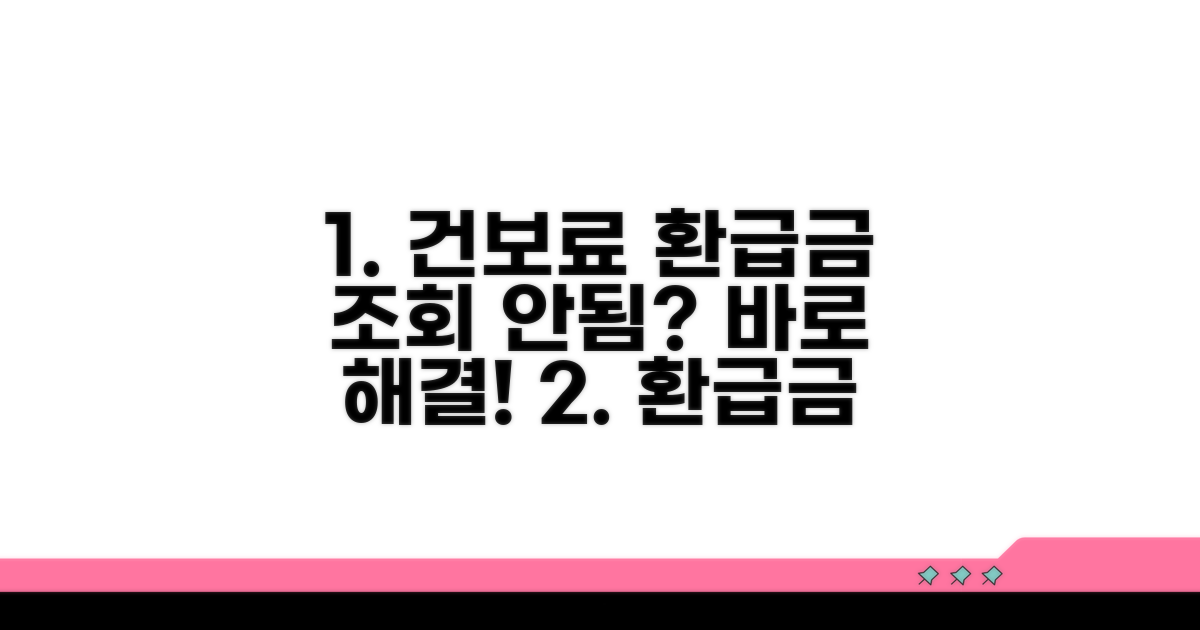 건강보험료 환급금 조회 안됨? 바로 해결!