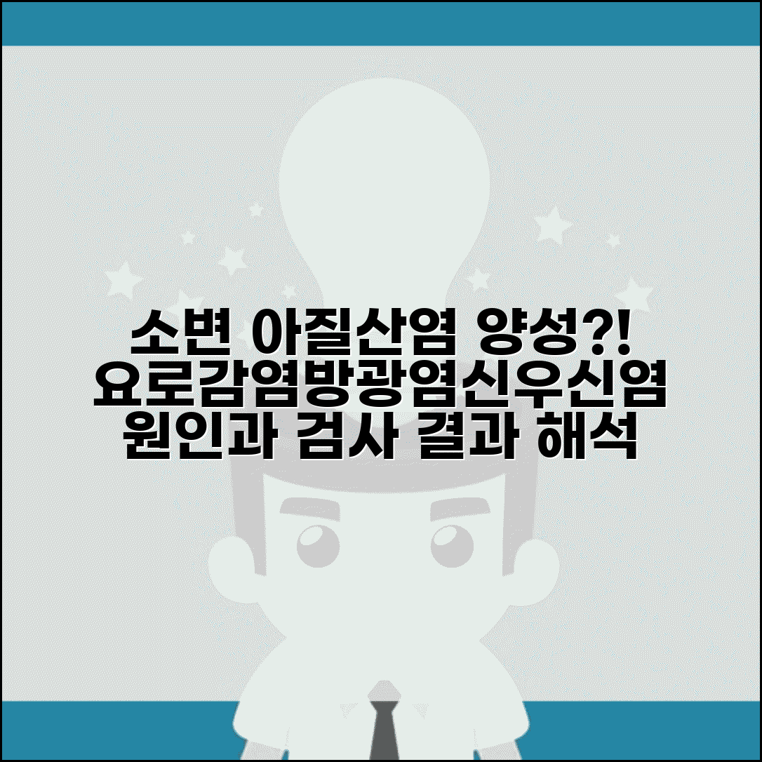 소변검사 아질산염 양성 의미 | 요로감염, 방광염, 신우신염 원인과 검사 결과 해석