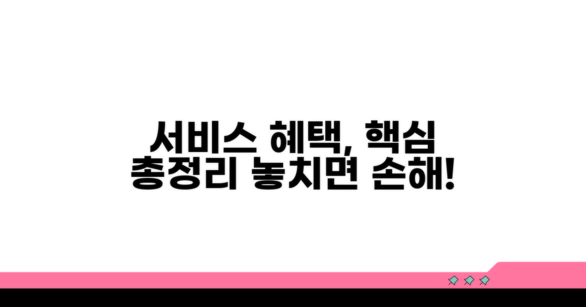 서비스 혜택 완벽 분석