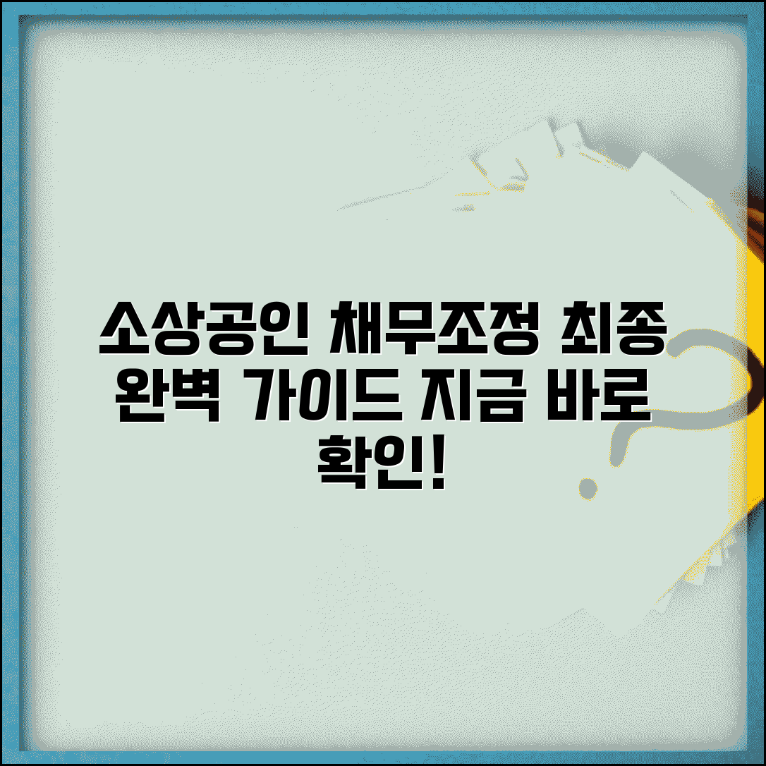 소상공인 채무조정 완벽가이드 | 신청자격, 지원내용, 절차, 혜택, 성공 사례, 주의사항 총정리
