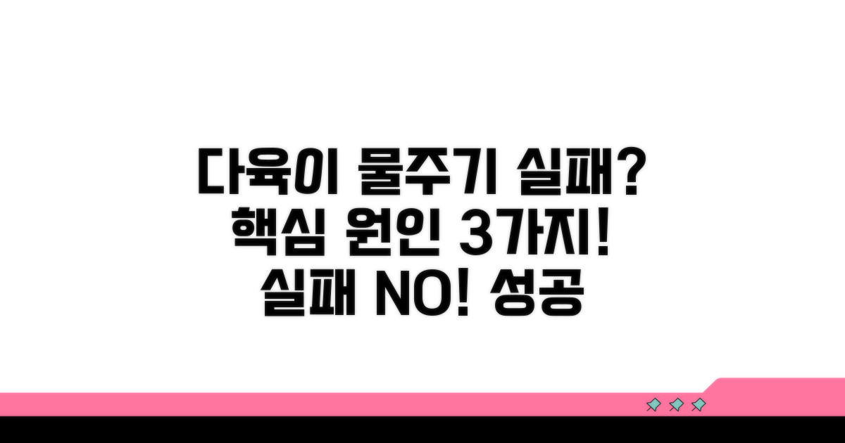 다육이 물주기 실패 원인