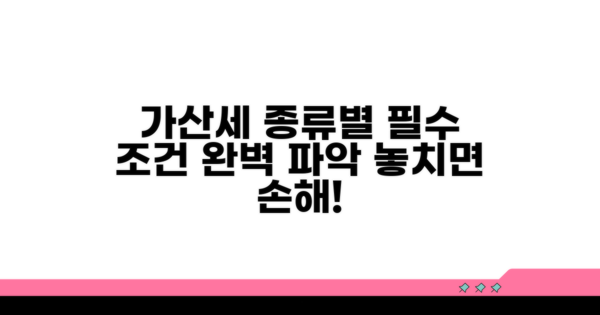 가산세 종류별 상세 조건 파악