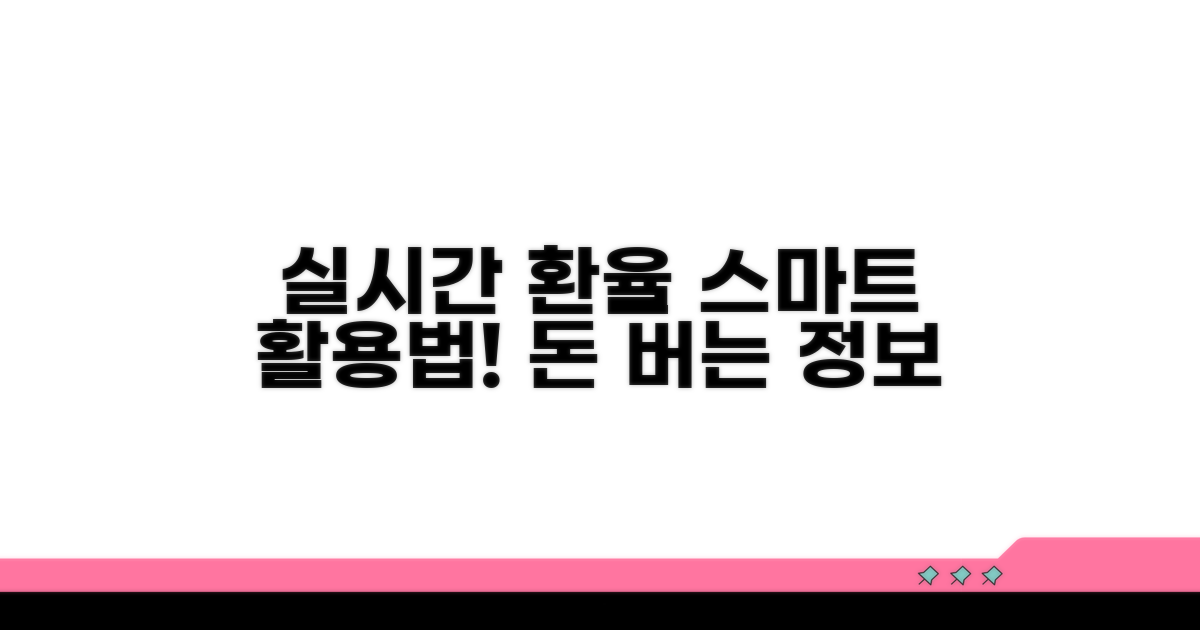 실시간 환율 정보 스마트하게 활용