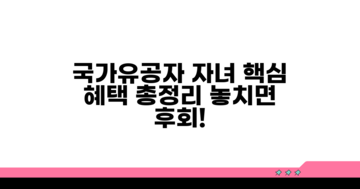 국가유공자 자녀 혜택, 이것만 알면 끝!