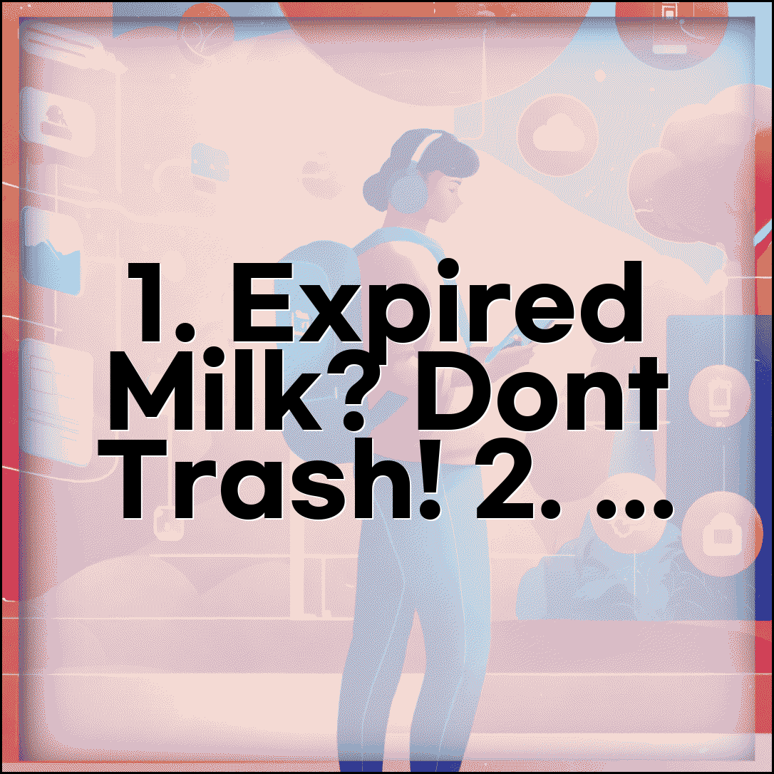 우유 유통기한 지난거 활용법 처리 | 우유 유통기한 경과 시 완벽 활용법