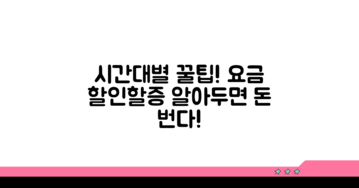 시간대별 요금 할증 및 할인 정보