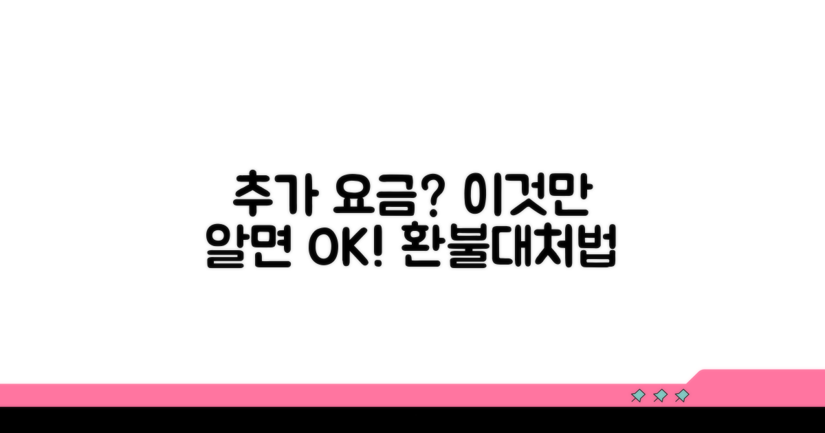 추가 요금 발생 상황과 대처법