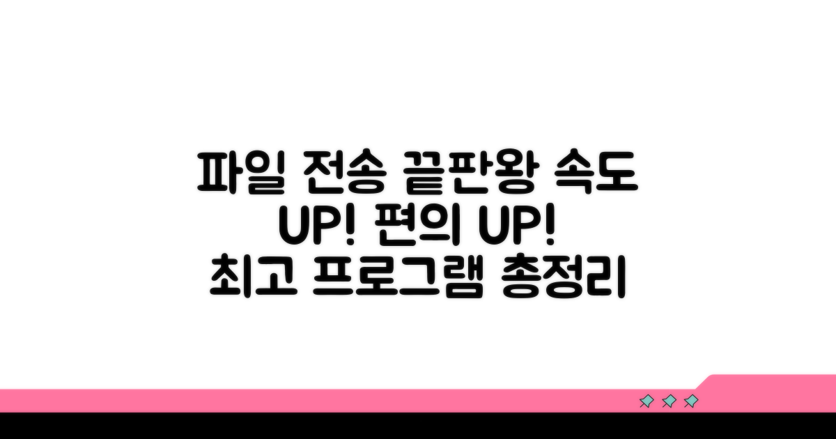최고 파일 전송 프로그램 총정리