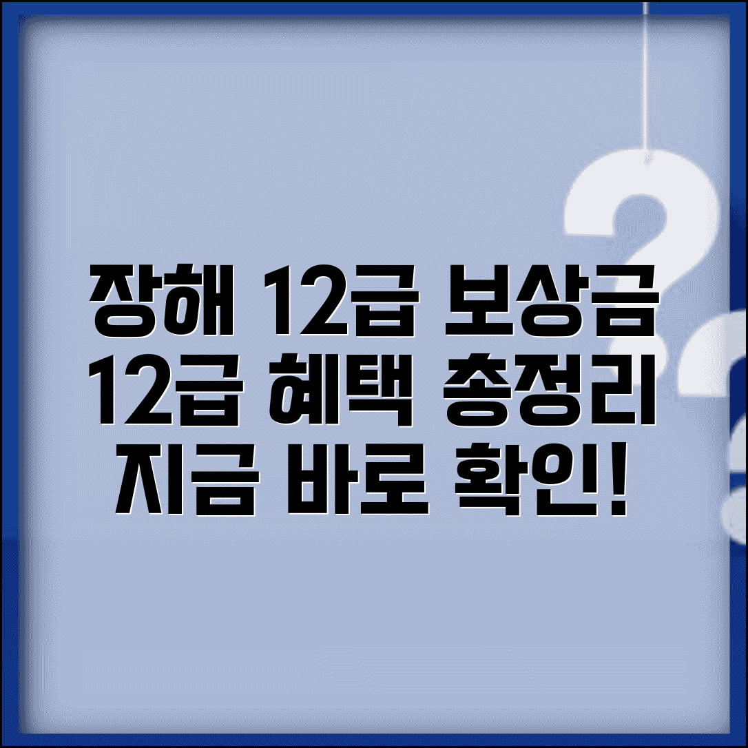 장해등급 12급 기준 | 12급 장해등급 보상금 및 혜택