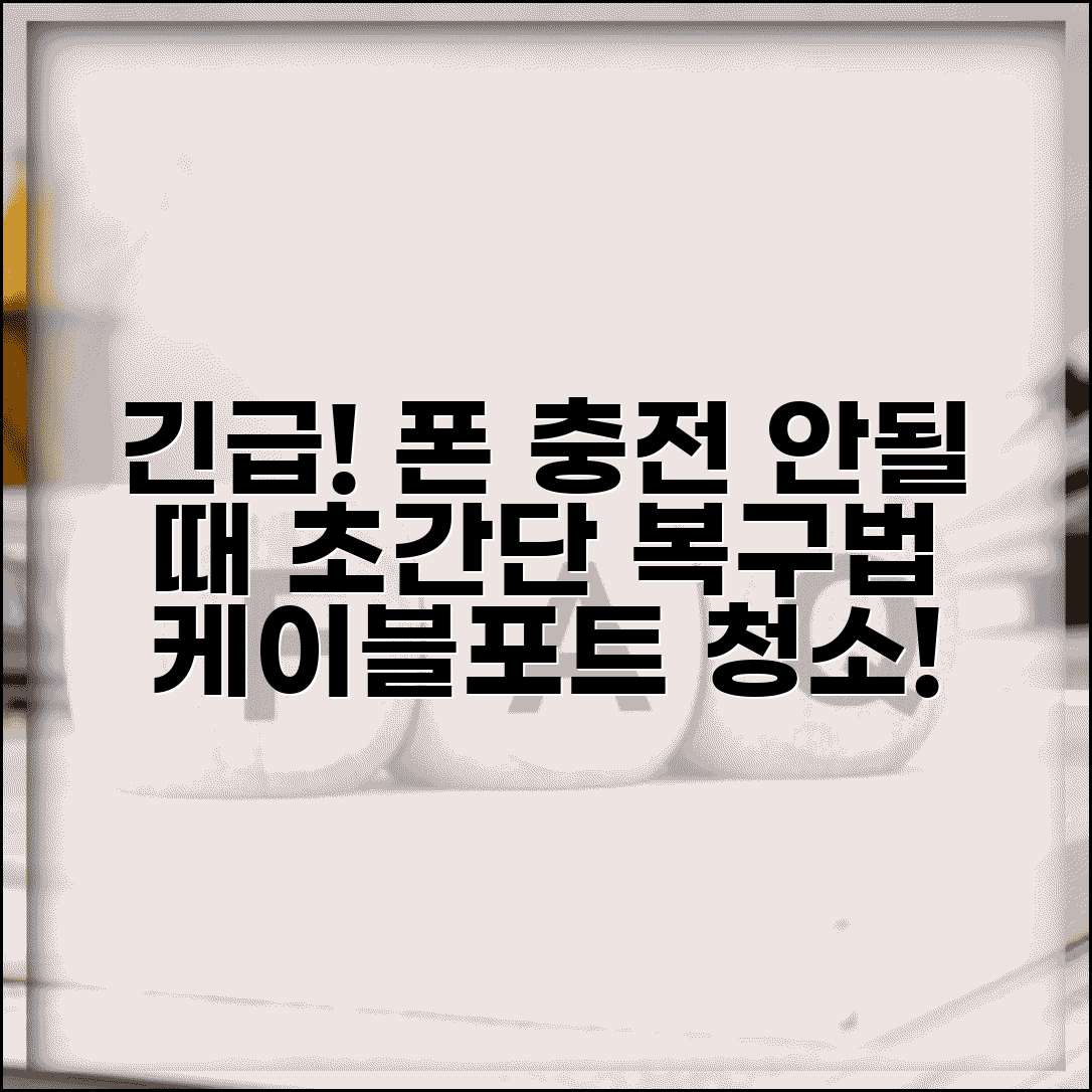 핸드폰 충전이 안될때 긴급 대처 | 충전 케이블부터 포트 청소까지 배터리 충전 복구