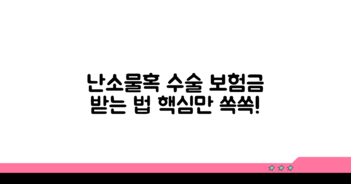 난소 물혹 제거 수술 보험금 청구 방법