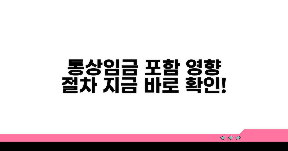 통상임금 포함 시 영향과 절차