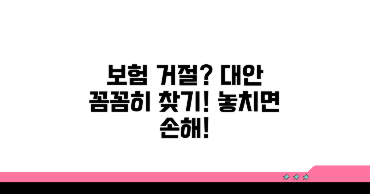 거부 시 알아야 할 대안 보험
