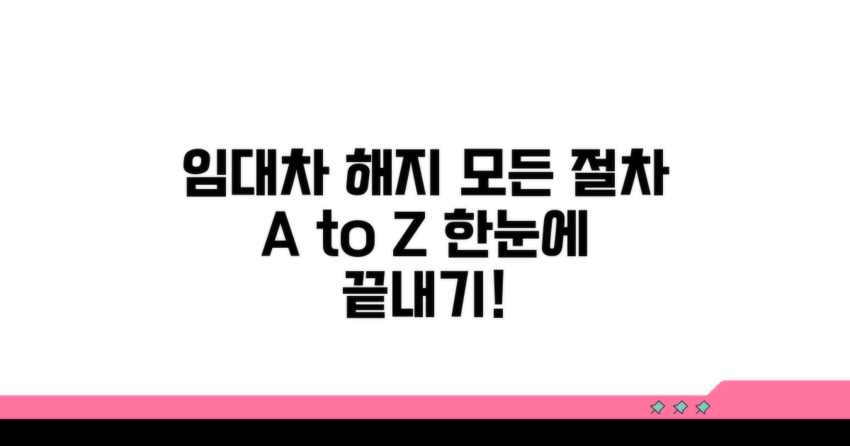 임대차 해지 절차 완벽 가이드