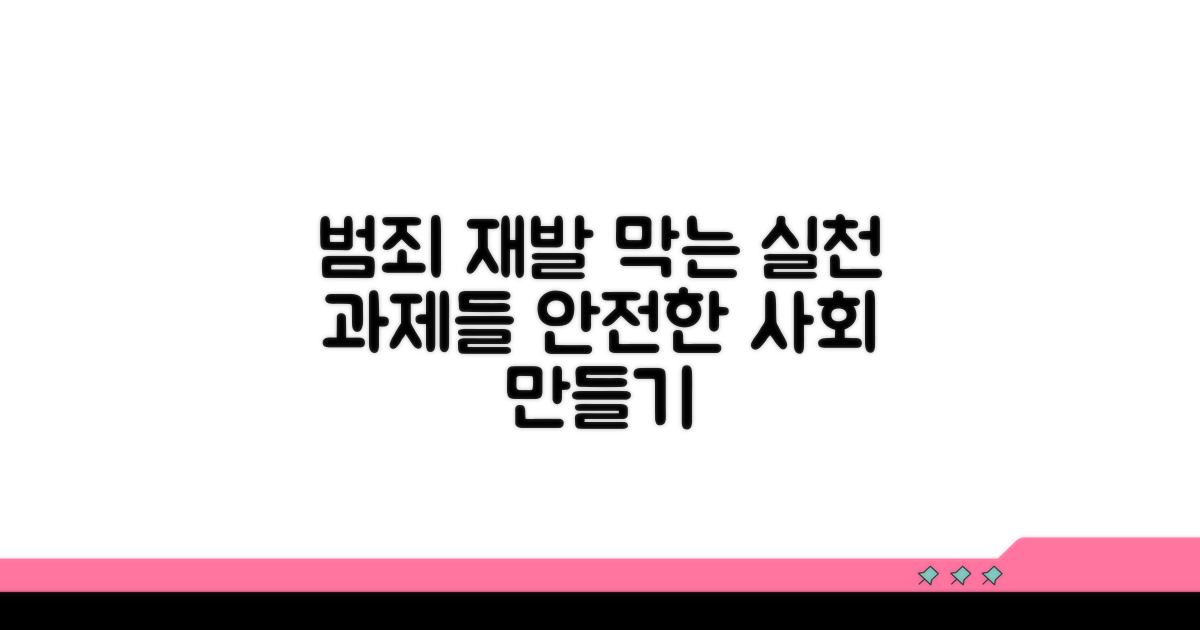 범죄 재발 방지 위한 실천 과제
