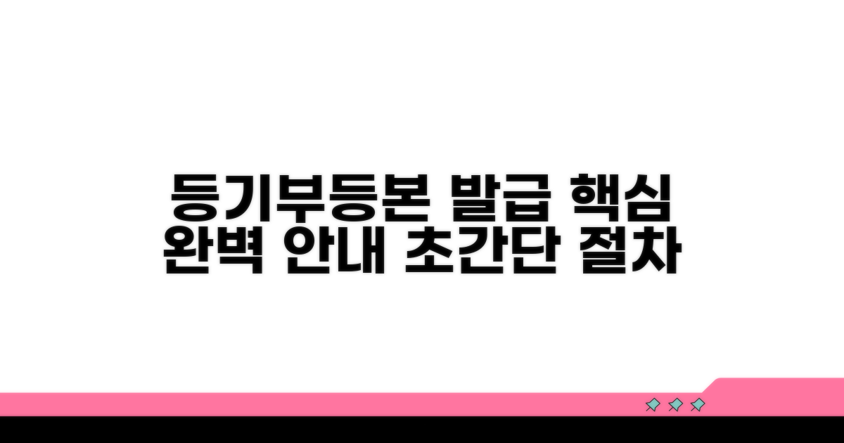 등기부등본 발급 절차 상세 안내