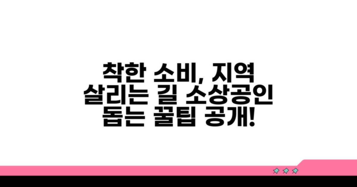 지역 소상공인 돕는 착한 소비 활용법